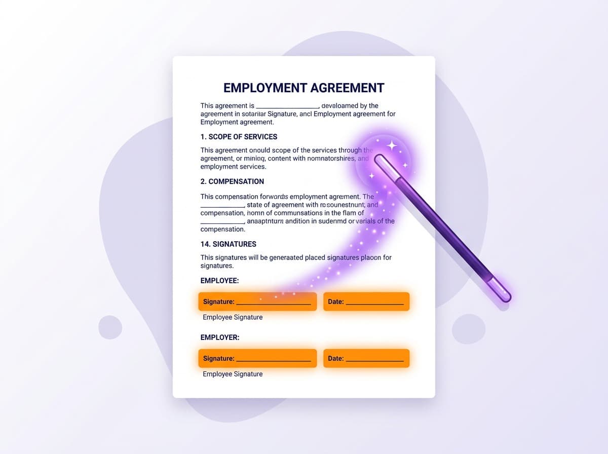 How AI Automatically Places Signature Fields in Your Documents